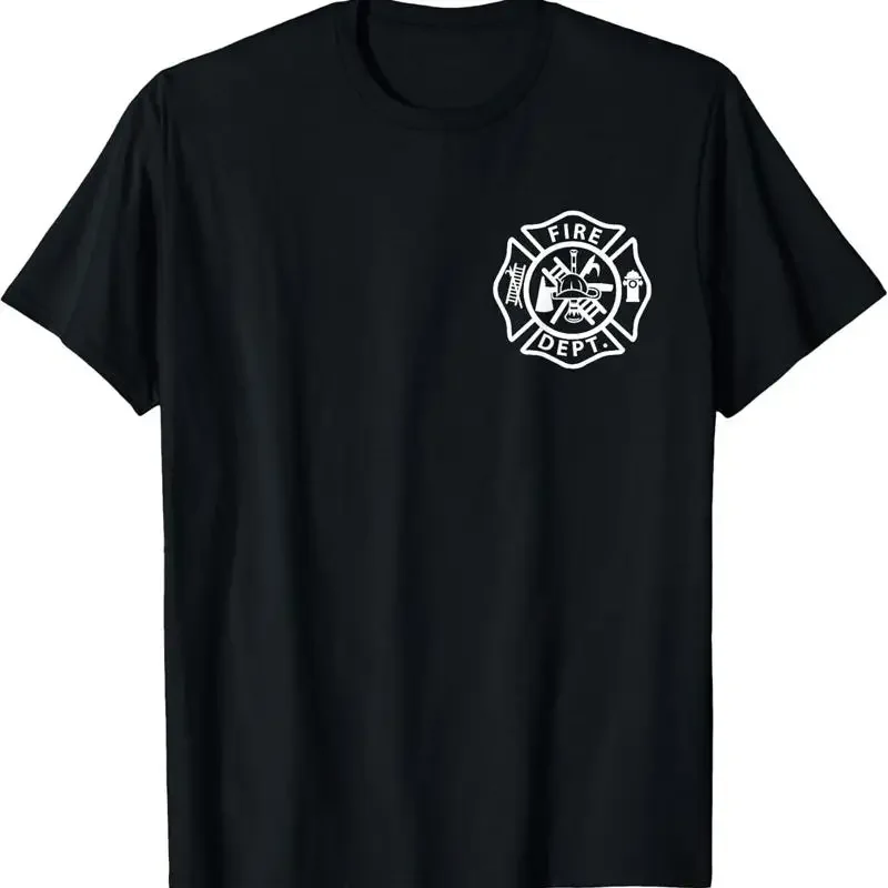 Fire Department Logo Uniform Fireman Symbol Firefighter Gear T Shirt Size S 3Xl