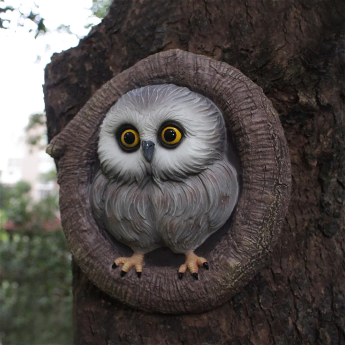 

Owl Eagle Tree Hanging Statue - 6.9 Inch Outdoor Garden Wall Simulation Animal Wall Decoration