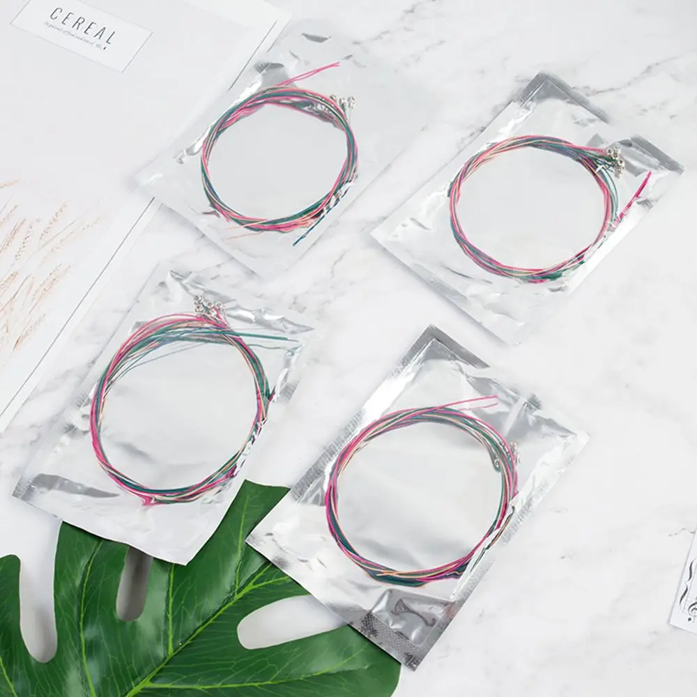 

Professional Rainbow Light E-A Musical Instrument Parts Steel Material Acoustic Guitar Strings