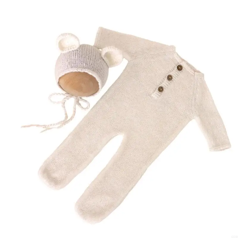 newborn-photo-suit-photography-props-baby-romper-bear-ear-hat-photo-accessories