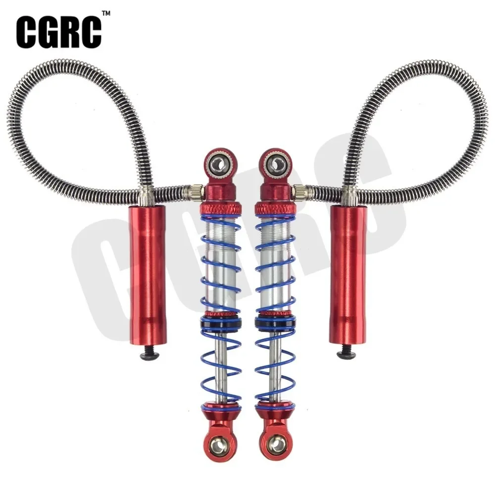 2 sztuk 80/90/100/110/120mm wtórny amortyzator wiadra podwójny amortyzator sprężynowy dla 1/10 gąsienica RC Axial SCX10 90046 D90 TRX4