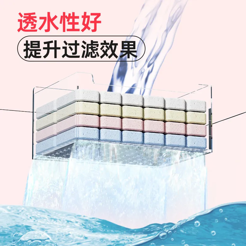 

Lao Yu Jiang Fish Tank Filter Media Colorful Ceramic Bio Blocks Nitrifying Bacteria For Turnover Box Bottom Filter Water Clean