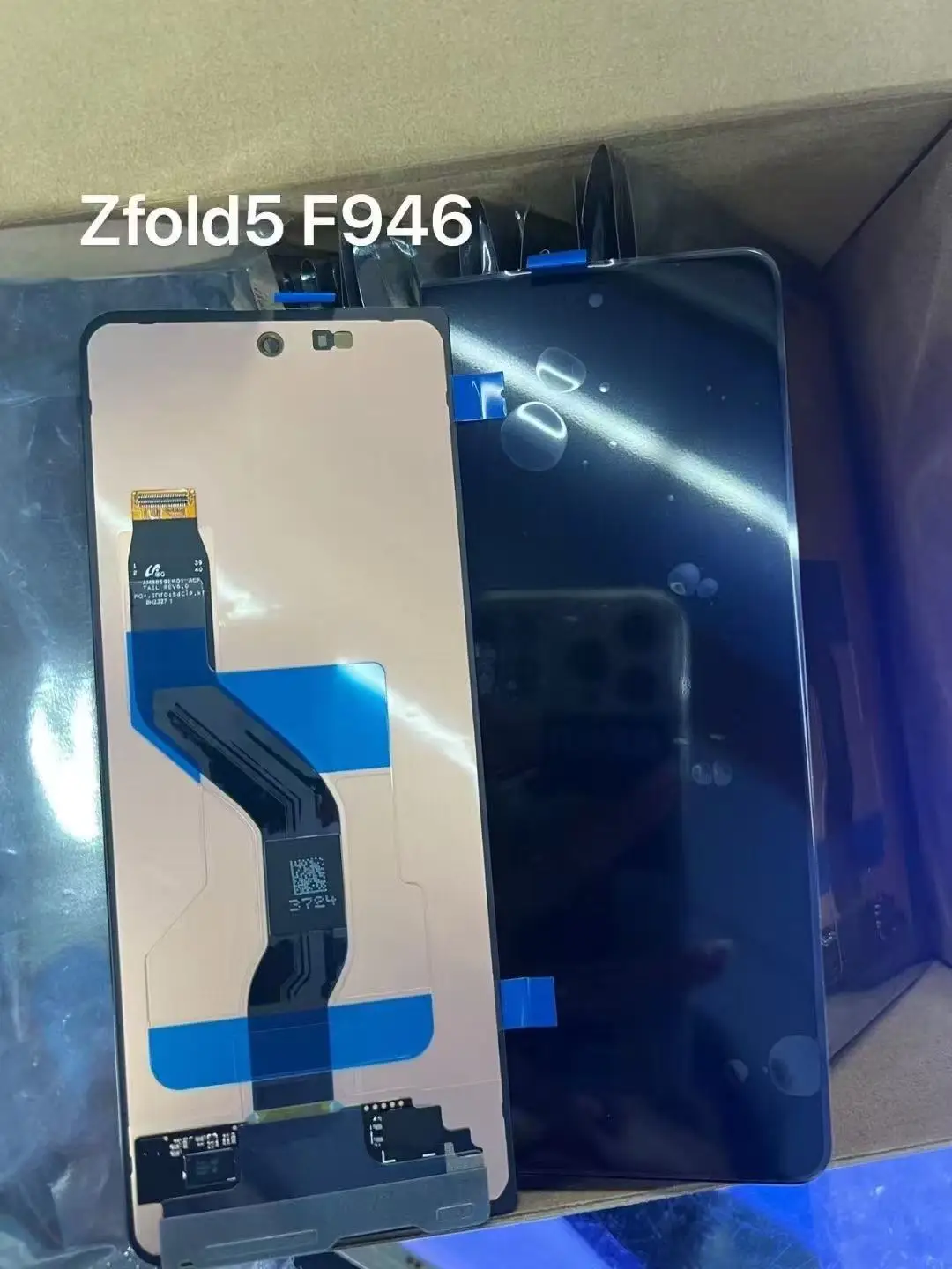 Pantalla LCD frontal AMOLED para Samsung Z Fold 2/Fold 3/Fold 4/Fold 5/pantalla LCD MONTAJE DE digitalizador con pantalla táctil piezas de reparación
