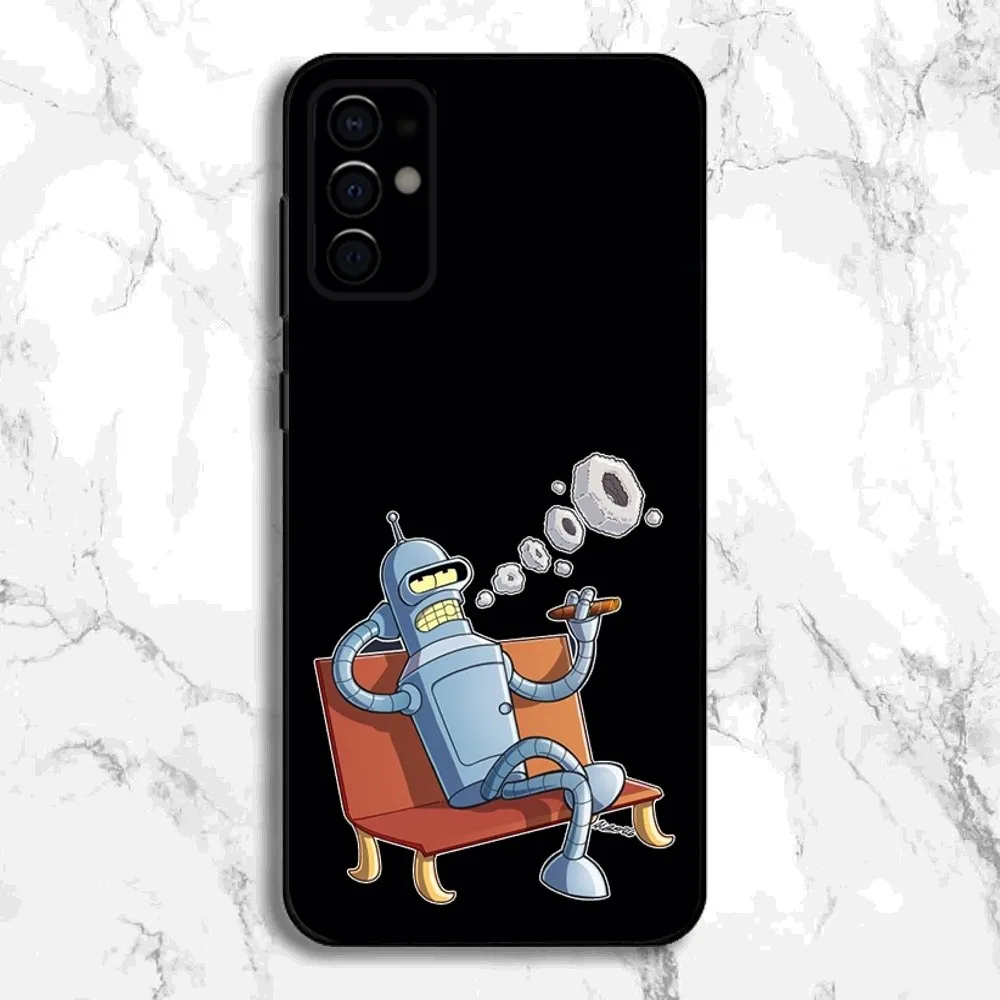 F-Futurama Anime B-Bender Phone Case For Samsung S24,S21,S22,S23,S30,Ultra,S20,Plus,Fe,Lite,Note,10,9,5G Black Soft Cover