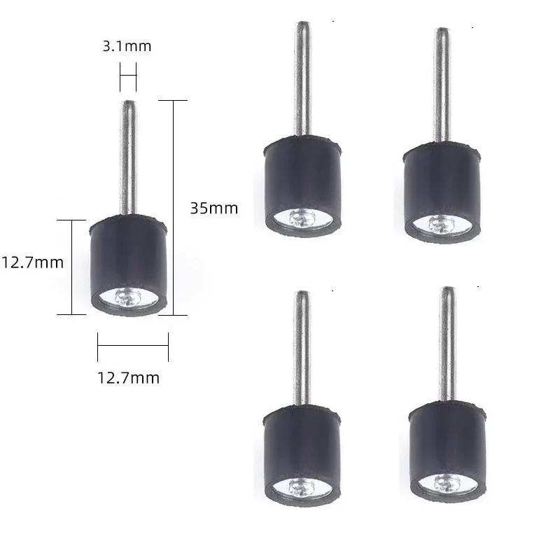 Sanding Drum Ring With Rod Abrasive Sandpaper Ring Rotary Grinding Head 40-320 Grit Electric Sanding Head Polishing Tool