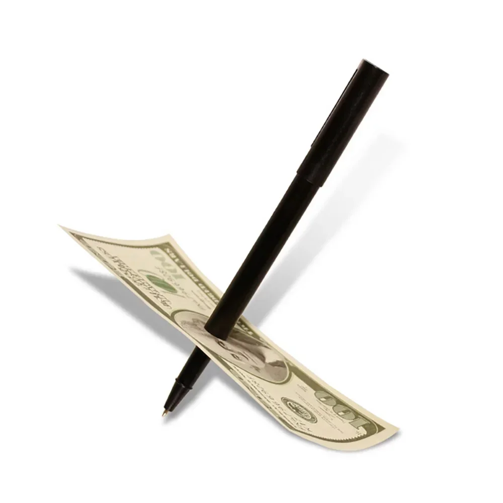 Trucos de Magia pluma de lujo penetración de Kupper Pen a través de Bill Magia mago Primer plano ilusiones de calle trucos accesorios de mentalismo