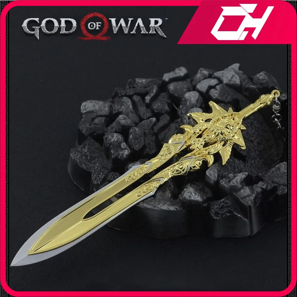 God of War Weapon Zeus Blade of Olympus Kratos Blades of Chaos Game Katana Swords Samurai Keychain Model Holiday Gifts Toys Boys