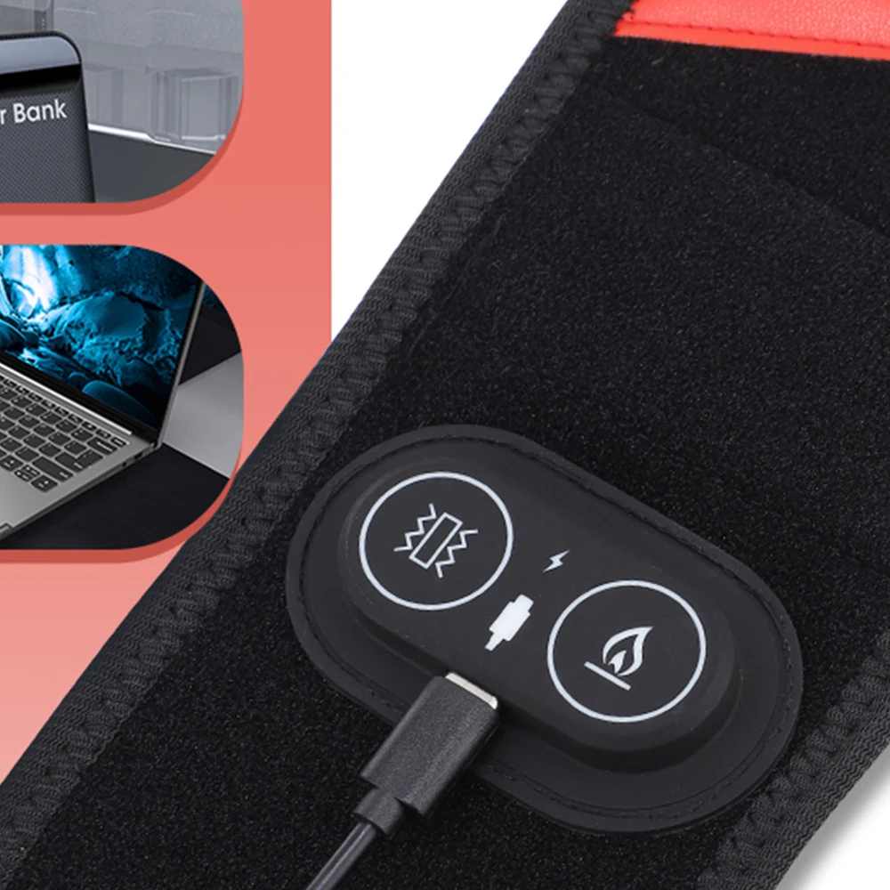 

Electric Heating Wrist Guard 3 Levels Hot Compress Massage Wrist Brace Ankle Wrap Hand Foot Protector Rechargeable Wristband