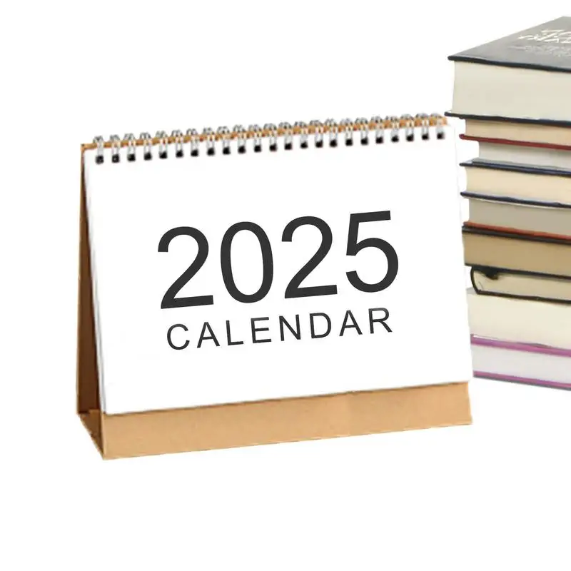 Calendario de escritorio de 2024 a 2025, calendario mensual pequeño, planificador de doble cable para una fácil organización, septiembre de 2024, 2025