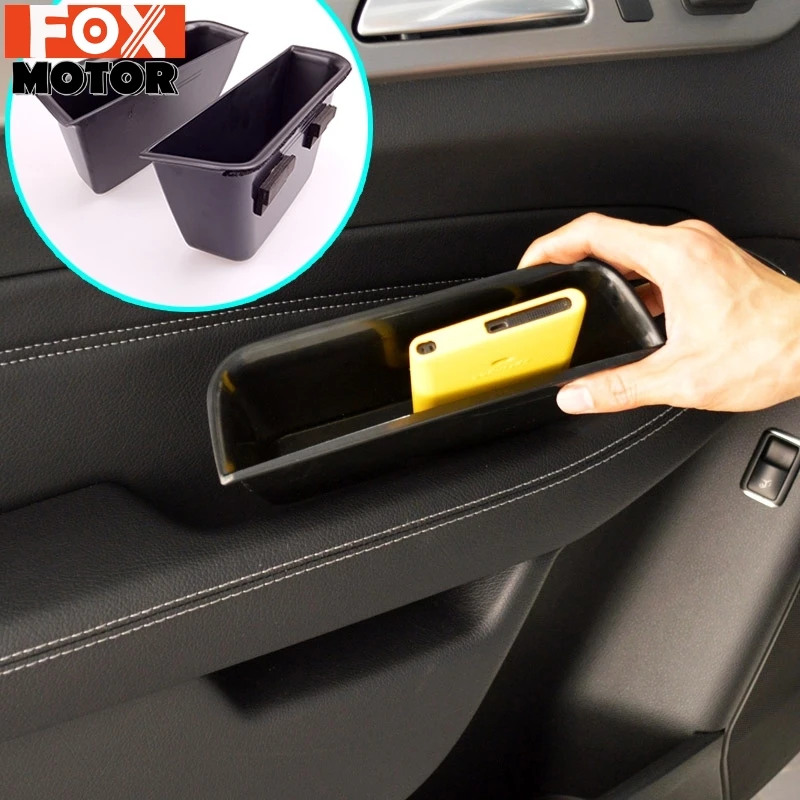 2PCS FIT FOR MERCEDES BENZ ML W166 GL X166 GLE GLS DOOR HANDLE GLOVE STORAGE BOX ARM REST PHONE HOLDER ML350 ML400 GL450 GL500