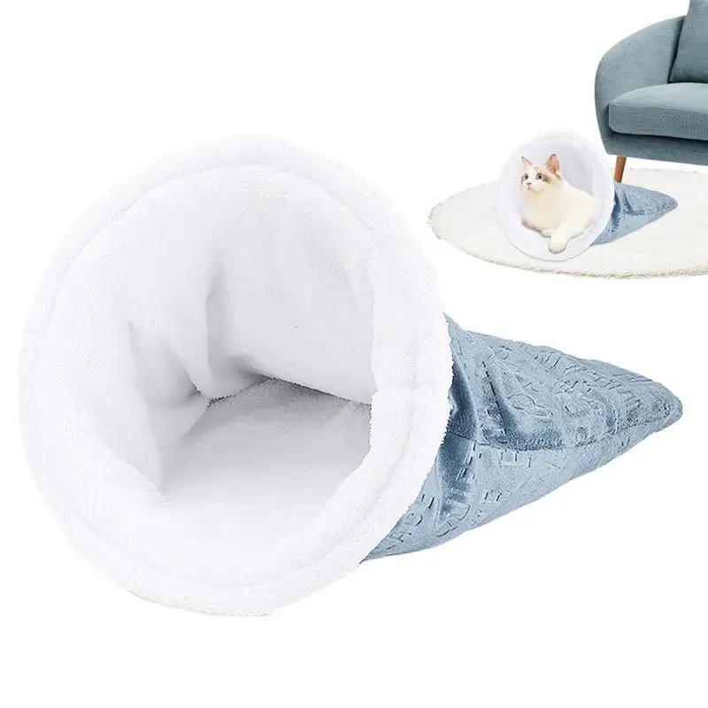 

Cat Winter Sleeping Bag Comfortable Cat Bed Cat Bed Cave Soft Cat Sack Cat Bed Cat Sleeping Bag Bed For Indoor Cats Comfortable