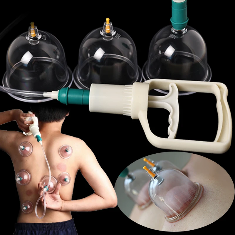 

Набор из 6 вакуумных банок для массажа спины и тела, детокс-массаж, вентозные банки, вакуумные массажные банки-стаканы