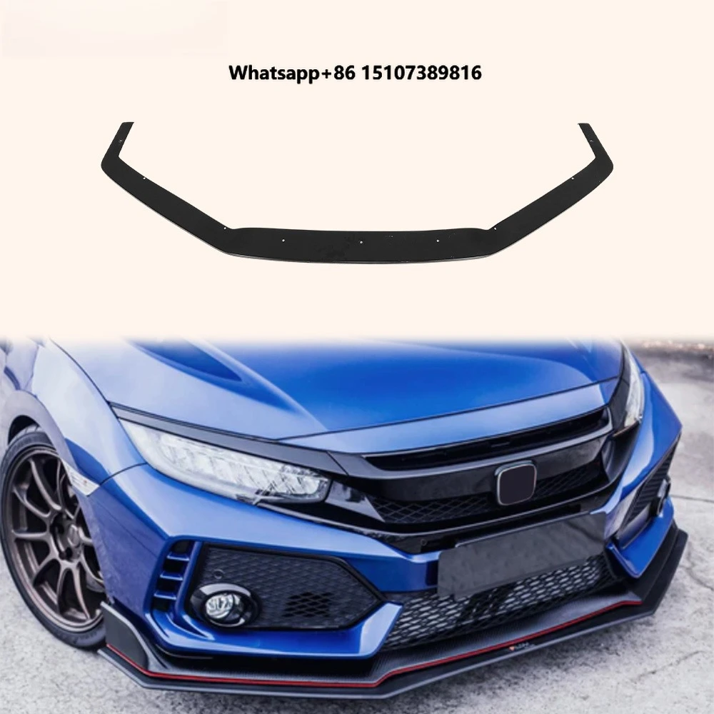 For FK8 CIVIC TYPE-R 16-21 EPA Fiberglass Front Bumper Bottom Splitter Lip