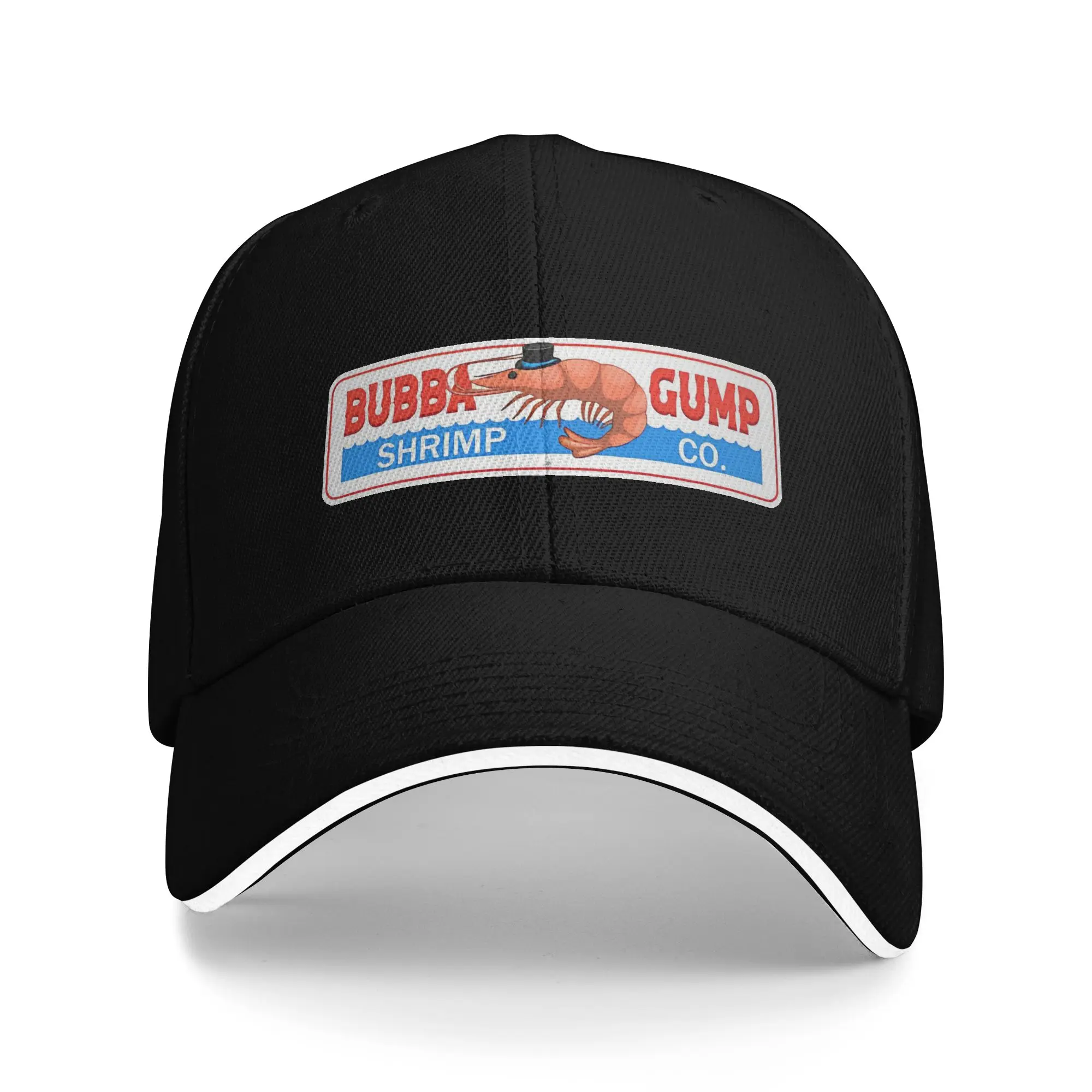 Bubba Gump Sandwich Hat Adult ,Fashion Shrimp Forrest Movie Geek Hats Trucker Cap Adjustable Polyester Baseball Caps Summer
