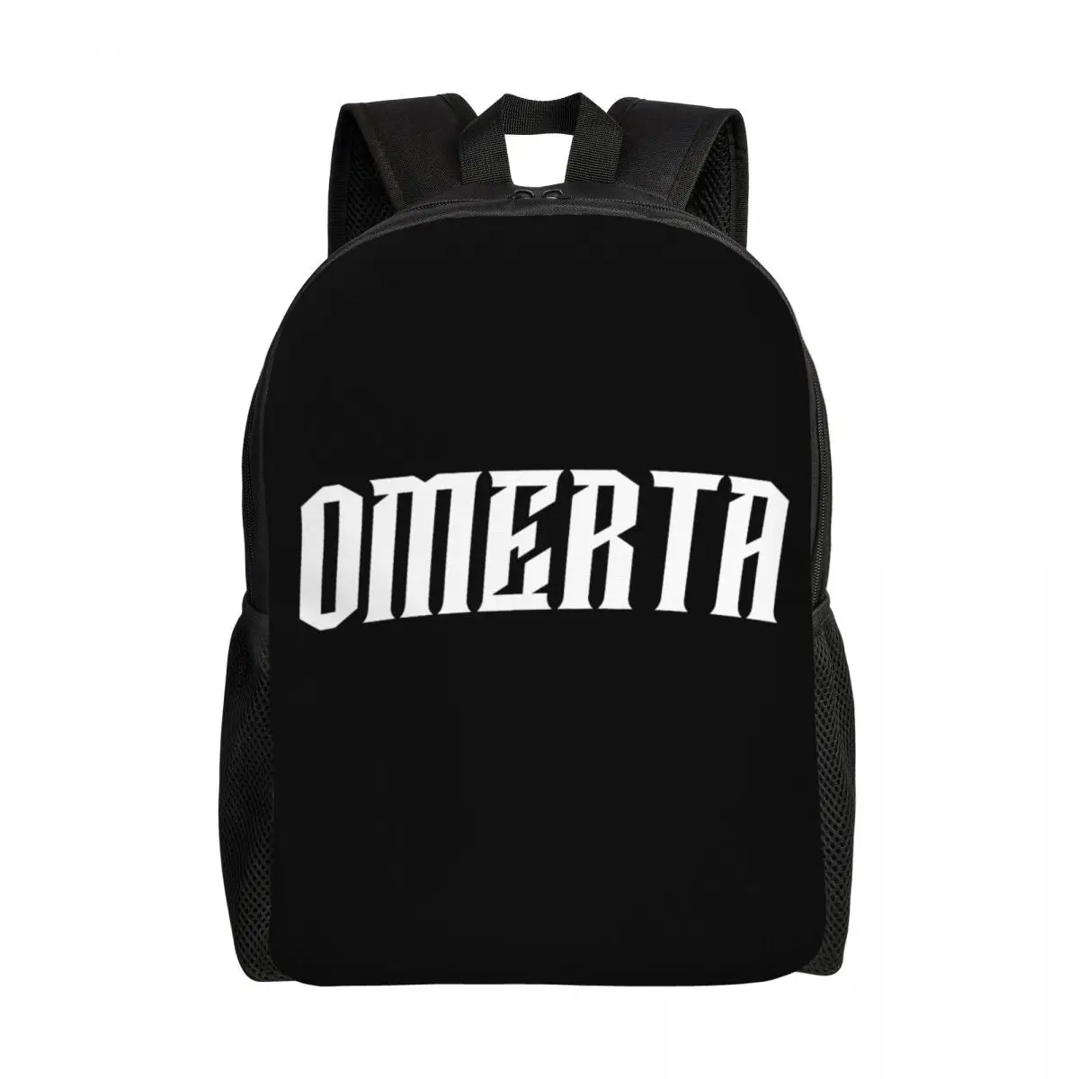 

Пользовательский рюкзак для ноутбука O-Omertas для мужчин и женщин, базовая сумка для книг для школьников, студентов, сумка Law of Silence