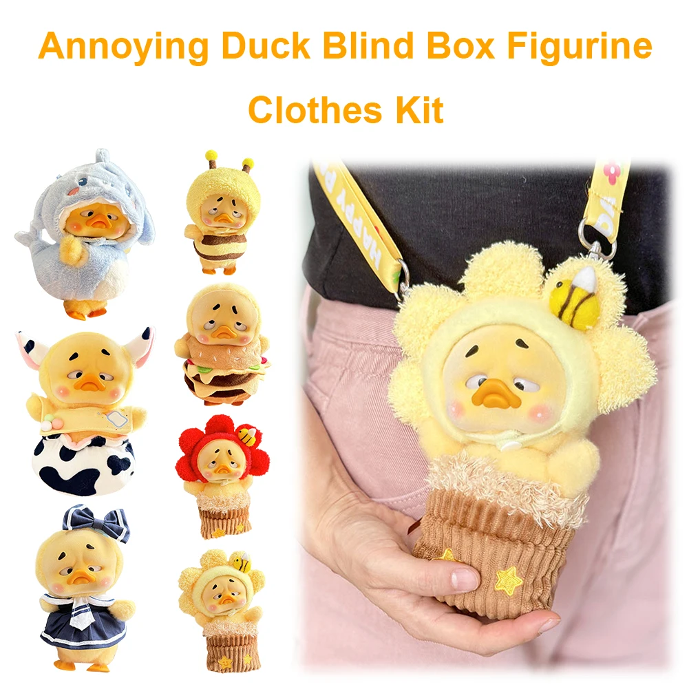 Plush Doll Clothes Outfit Accessories Cute Animal Clothing Upset Duck Plush Series Clothes Accessories for 15-17cm Annoying Duck