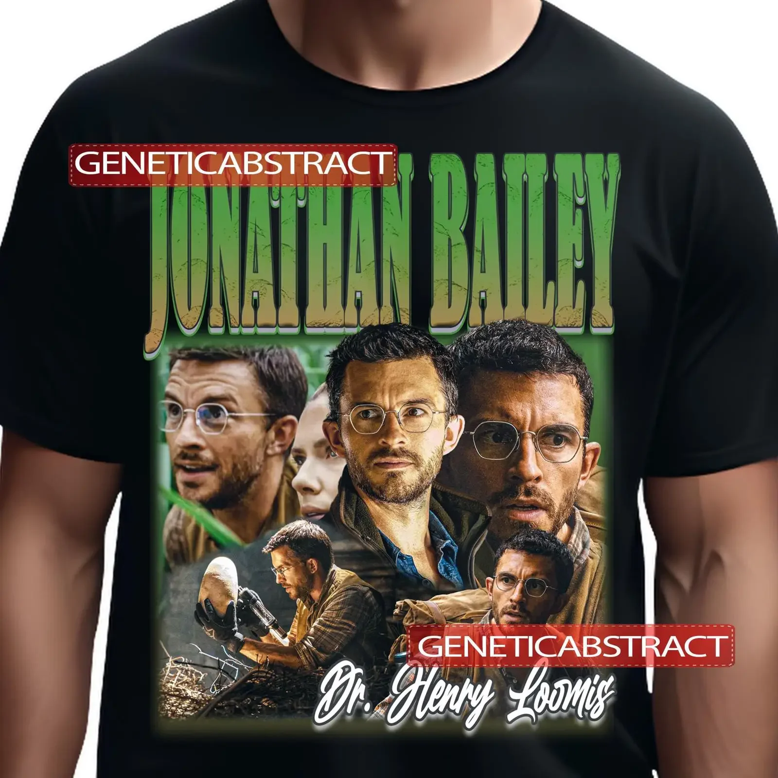 Vintage 90s Bootleg Jonathan Bailey Dr Henry Loomis T Shirt Retro Celebrity Fans Apparel vintage Washed Breathable Casual