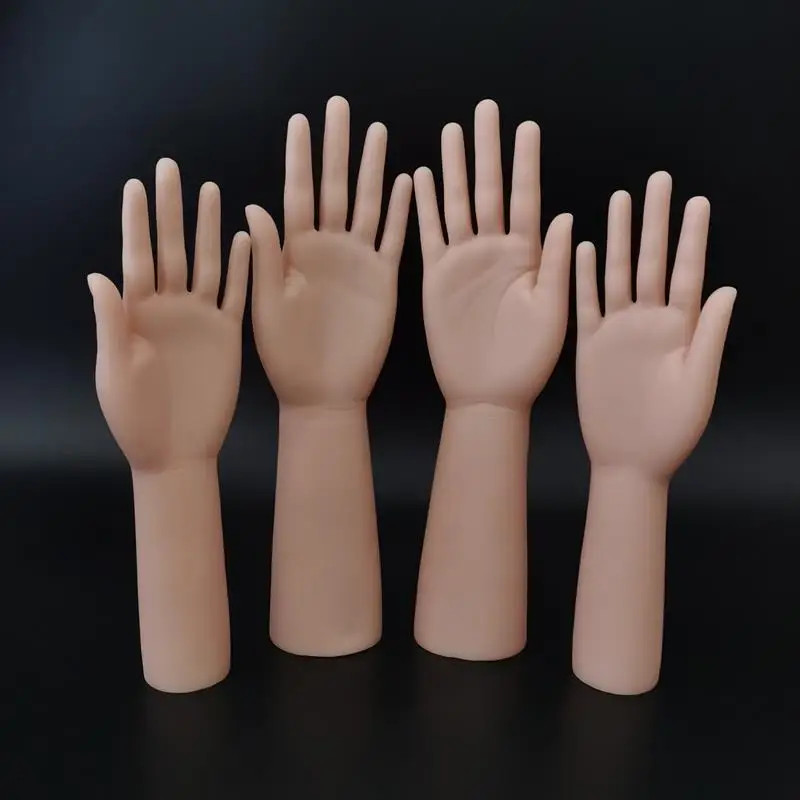 Life Size Realistic Silicone Female Hand Model Lifelike Fake Hand for Jewelry Store Display Tattoo Practice