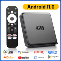 Kinhank G1 Android TV Box With Netflix 4K Google Certified Amlogic S905X4 4+32G WiFi6 Dolby Vision Media Player