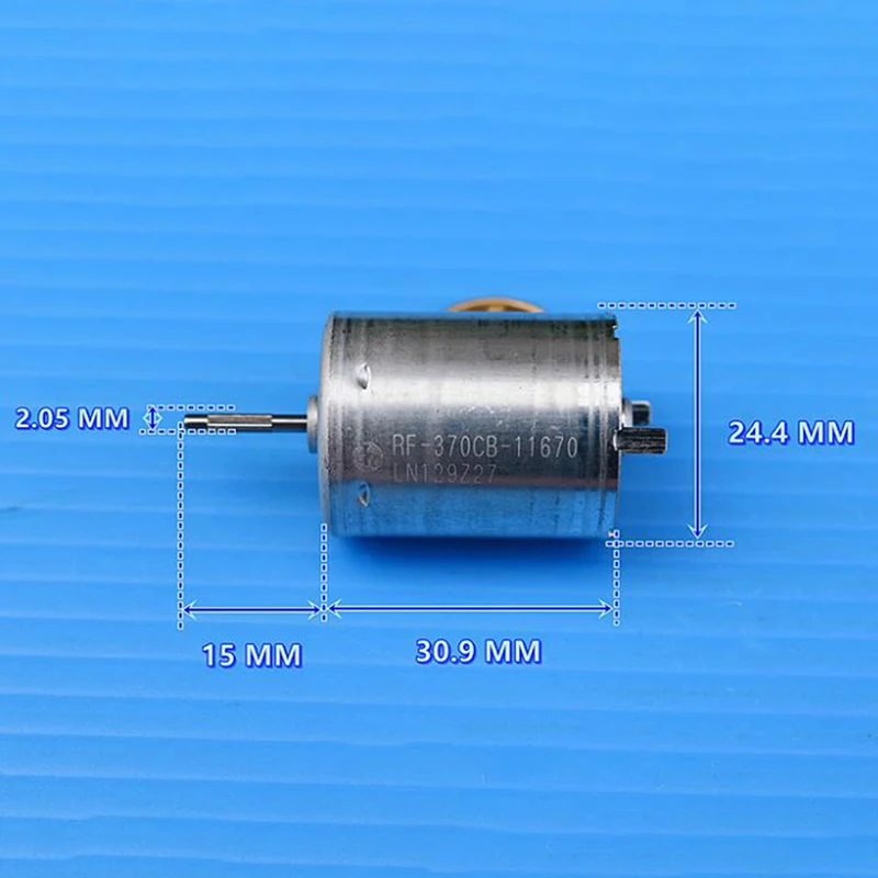 오리지널 정밀 MABUCHI RF-370CB-11670, DC 12V-24V, 6000RPM, 귀금속 브러시 모터, 자동차 창문 모터