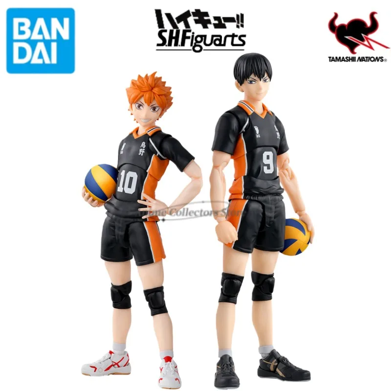 

In Stock Original BANDAI SPIRITS SHFiguarts SHF Haikyuu!! Hinata Shoyo Tobio Kageyama Anime Action Figure Toys Ornaments Gifts