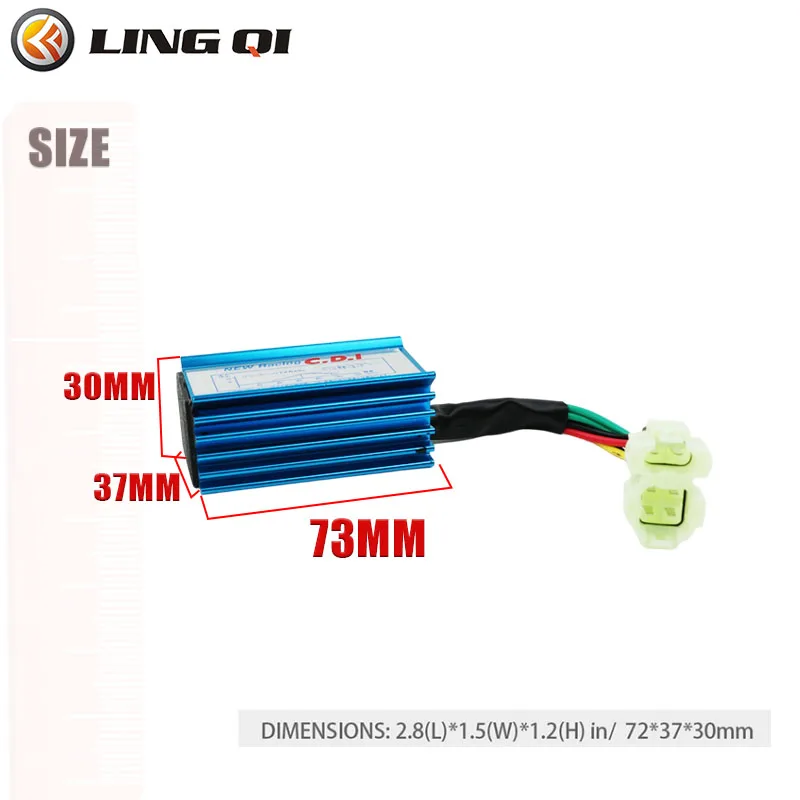 LINGQI Universal 5 Pins Racing CDI Box AC Igniter Scooter Moped Fit For ATV Off Road Dirt Pit Bike Go Kart 4 Wheeler Quad Bikes