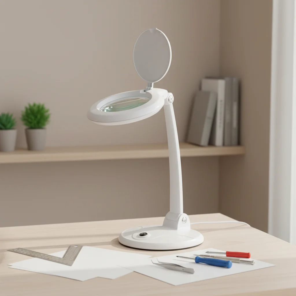 Custom 1.75X Lens Magnification Glasses LED Lamps Nail Salon Wire Welding Desktop Magnifying Lamp