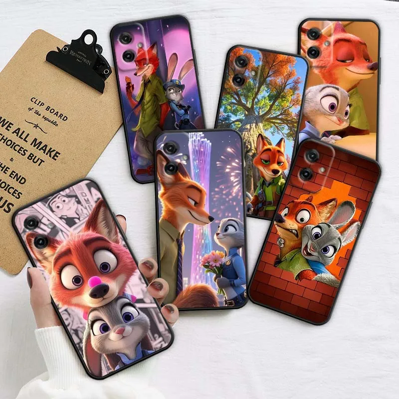 

Z-Zootopia Popular Art Movie For Motorola G85 Edge 50 G24 G35 G14 G04 40 G72 G34 G31 G Stylus G54 G13 G32 5G Black Phone Case