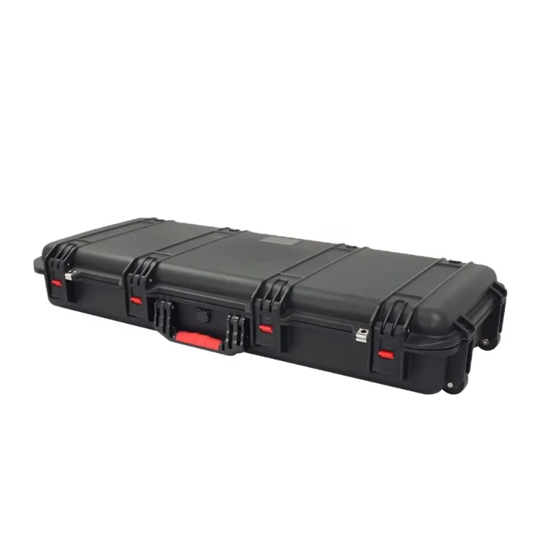 Waterproof plastic hard shell long carrying case Large storage toolbox with foam