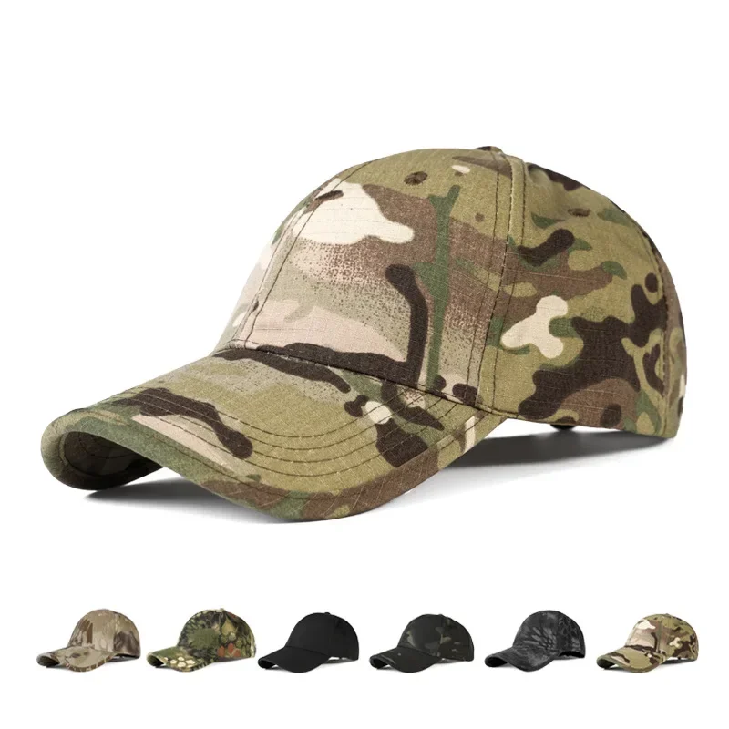 

Модная уличная камуфляжная кепка, летние шапки для мужчин, спортивный козырек, мужская повседневная шляпа, бейсболка, военная тактическая кепка с вентилятором
