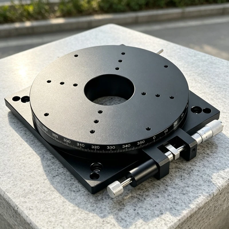 Manual Hollow Rotary Stage Fine Adjustment Quick Adjust 360 Degree Rotary Stage PT-R160 R200 Precision Optical Mount