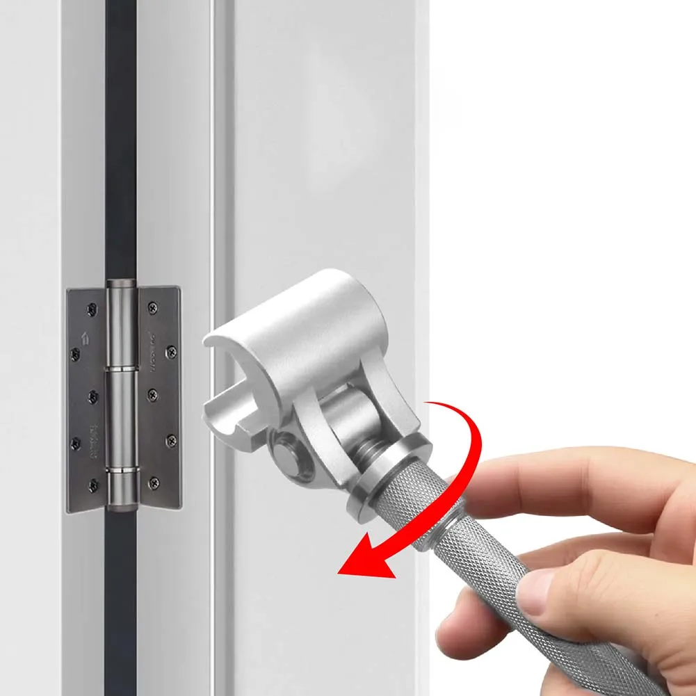 Door Hinge Gap Adjusting Wrench Tool Upgraded Rolled Steel Jamb Jig For Sagging For Sticking Misaligned Fire Security Doors Repa