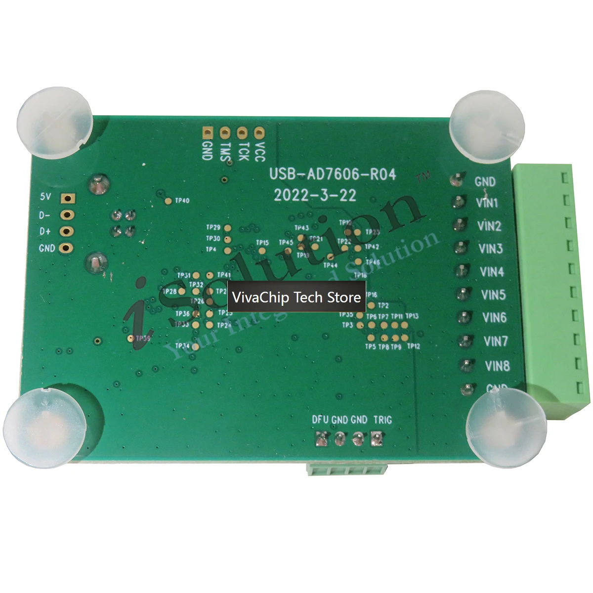 VivaCTAD7606 Multi-channel AD Data Acquisition Module 16 Bit ADC 8 Channel Synchronous USB High Speed Interface Control