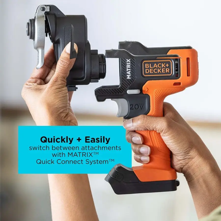 MATRIX Multitoolbevestiging, oscillerend, snelle meswissel voor multitoolbehoeften, inclusief opbergkoffer BDCMTOSTFF