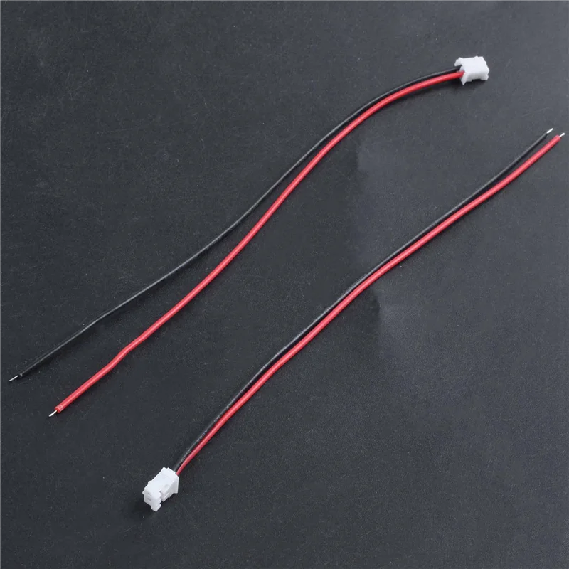 ABKN-250Pcs Mini JST 2.0 2P Cables de conector macho Cables
