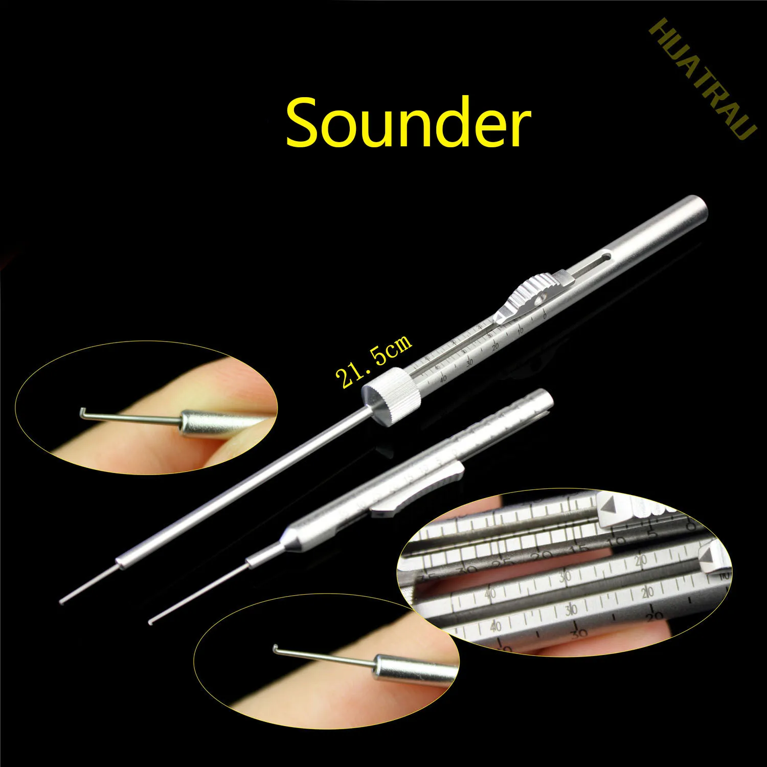 Push Sounder measuring Drilling hole ruler Orthopedic instrument Medical depth gauge detector Bathymetric veterinary AO synthes