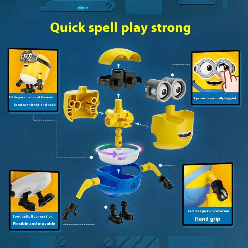 Hot Sales Nieuwe Collectie Authentieke Bruco Kleine Gele Mensen Partner Magische Editie Jam Factory Serie Speelgoedmodellen Verjaardagscadeau