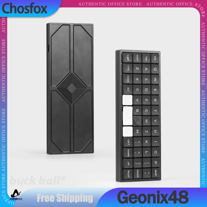 

Chosfox Geonix48 Mechanical Keyboard Wired Keyboards Hot Swap 48Keys Portable Keyboard Support Qmk Custom Keyboards Kits Gifts