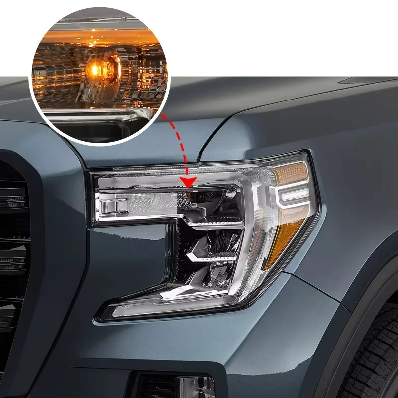 Hot Sale LED Headlight Bumper Headlight Turn Light Fits For GMC Sierra 1500 2019-2021