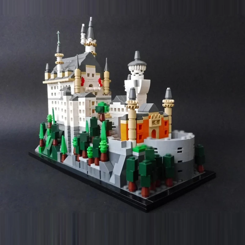 Ville rue vue modèle MOC briques de construction château Architecture Style technologie modulaire enfants cadeaux de vacances assembler jouet costume