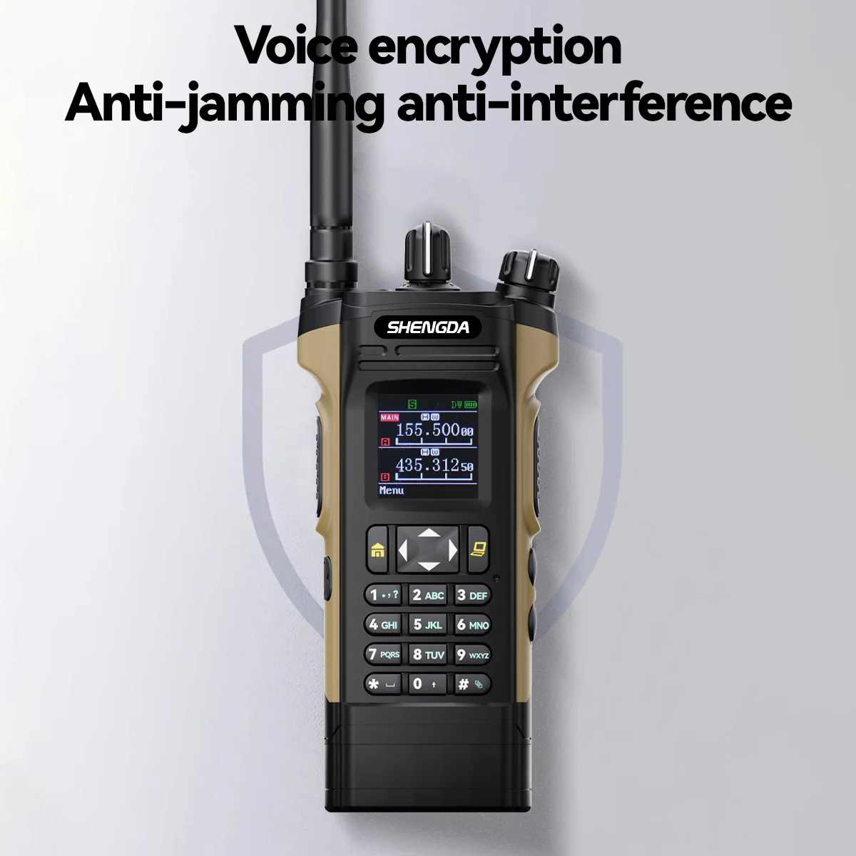 HX-APX8000 Walkie Talkie 4-Band Dual Screen Display Large-Capacity Battery Stable Communaication Multi-Color Channel Scan