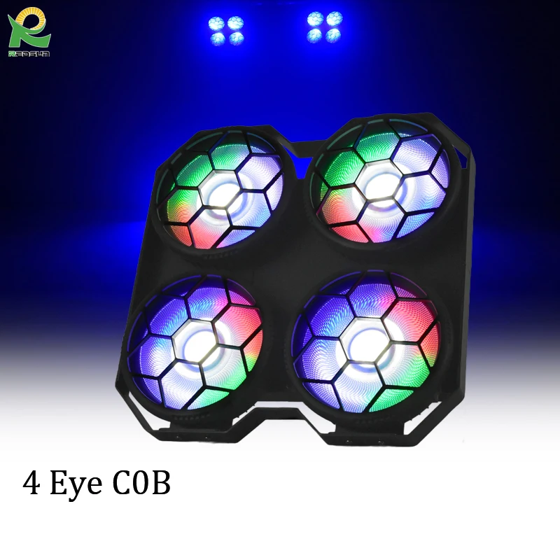 

Dj Disco Lighting LED 4x50W COB LED Wash Light Four Eyes 6/12 Channel 400W Strobe 50-60Hz