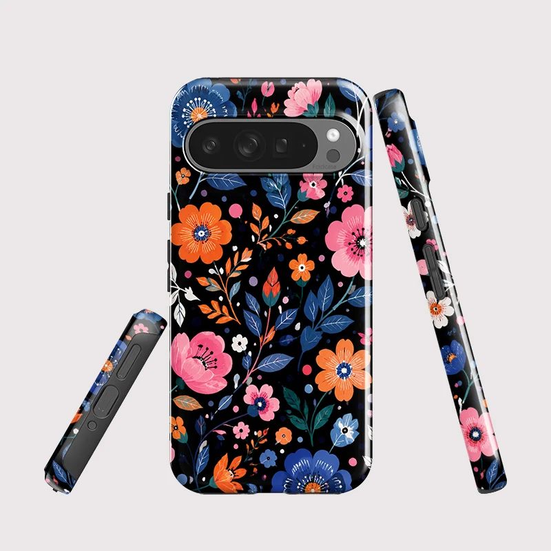 Fcicicase Phone Case For Google Pixel 10A 10 9 Pro XL 8A 7A 10 8 9 Pro Colorful Flowers Shockproof Matte Protective Cover
