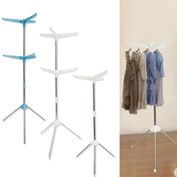 1/2 Layer Tripod Clothes Drying Rack Laundry Drying Rack with Rotating Clothes Rail Foldable Space Saving Clothes Drying Hanging