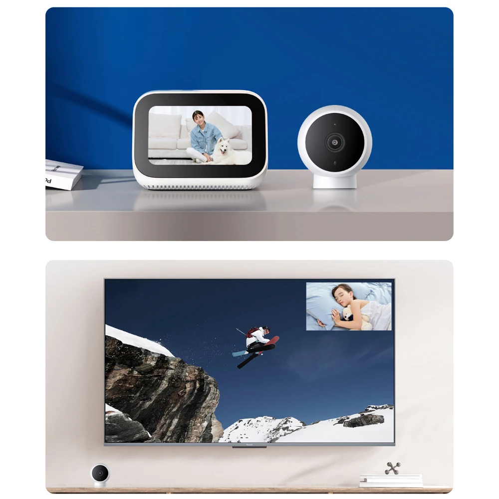كاميرا Xiaomi الذكية IP الإصدار القياسي 2K HD الأشعة تحت الحمراء للرؤية الليلية CCTV صوت داخلي AI إنذار قاعدة مغناطيسية المنزل واي فاي كاميرا فيديو