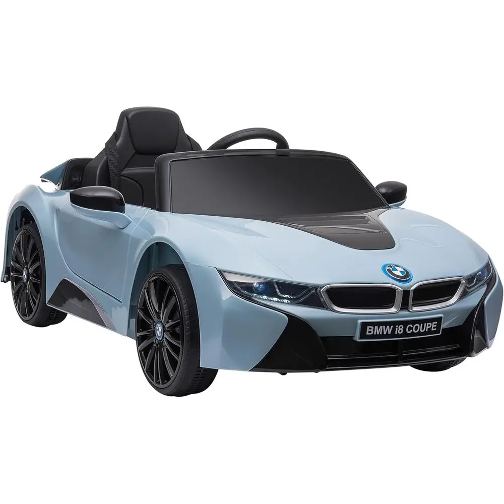 

Electric 6V Kids Ride-On Coupe Car with Remote Control, Music, Lights, Suspension for Ages 3-8, Blue