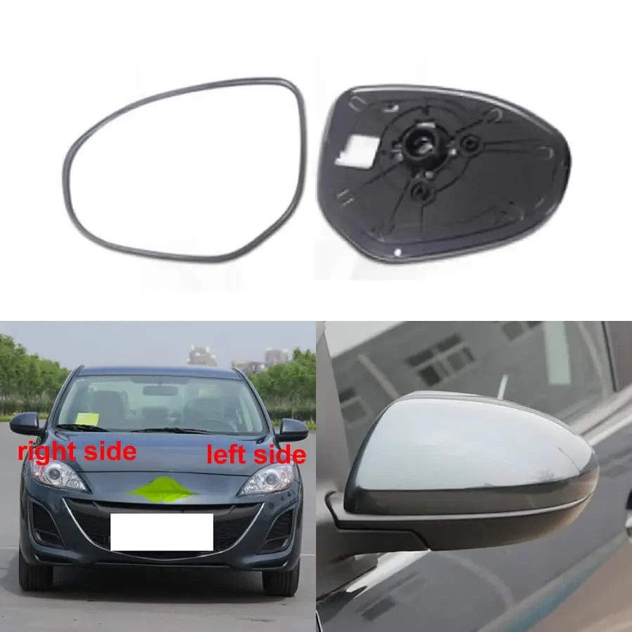 

For Mazda 2 M2 2007-2012 Car Accessories Rearview Mirror Lenses Exterior Side Reflective Glass Lens without Heating