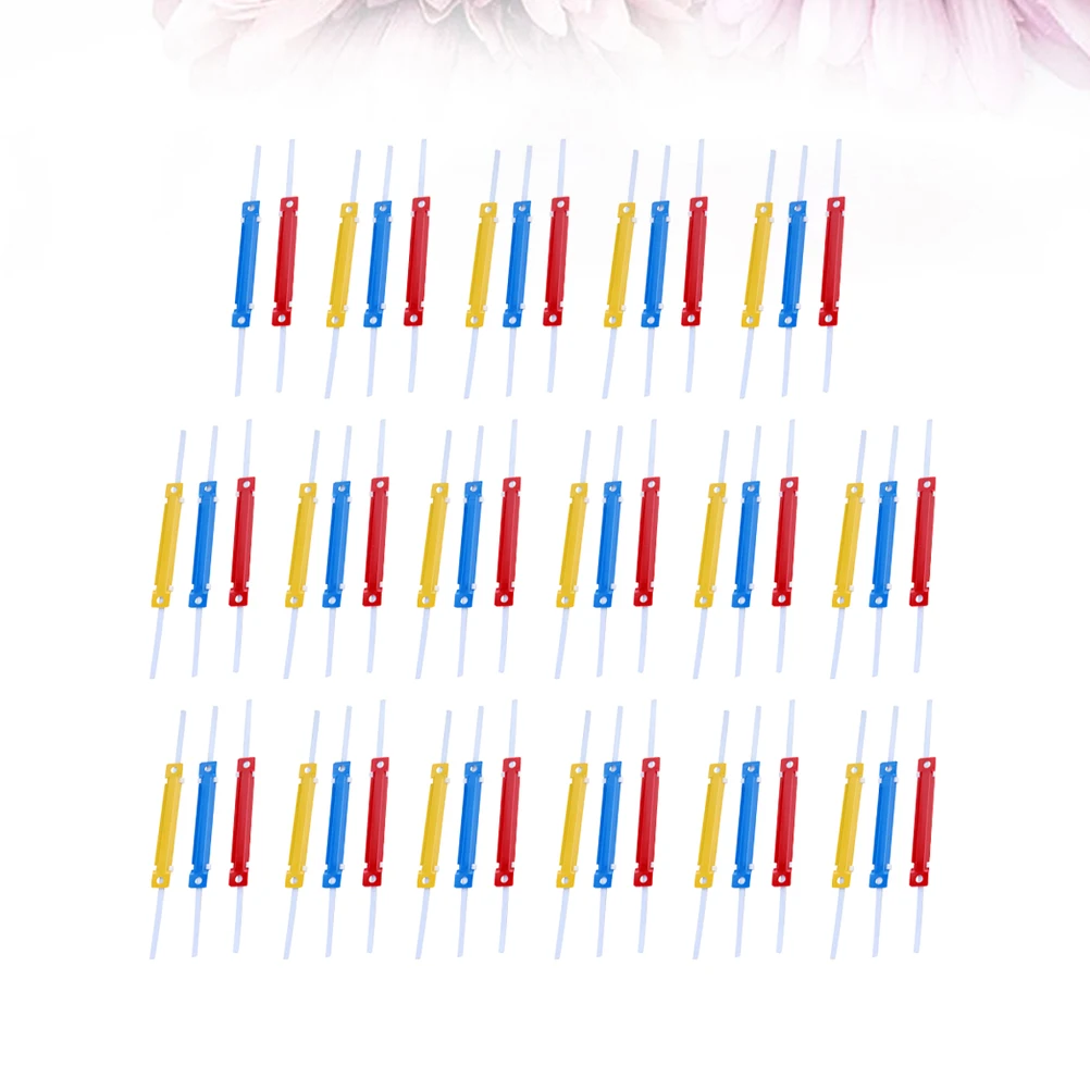 

100pcs Colorful Plastic Binding Clips for Office Home School Heavy Duty Organizer for Documents Notes Easy Accessible