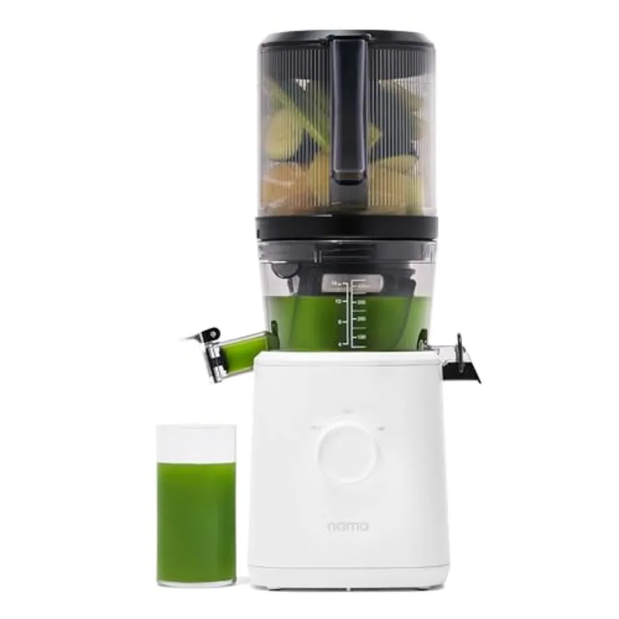

Cold Press Juicer for Home Use Stainless Steel, Black, Self-Feeding Wide Mouth Hopper Enables Hands-Free Whole Recipe Loading,