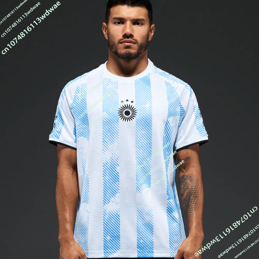 26 -27WC Edition New Arrival Argentina Heritage Jersey 3D Printed T-Shirt Football  KID Sports Family Boys Fans Footy Jersey